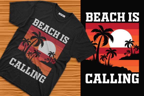 Beach is Calling T-shirt Design