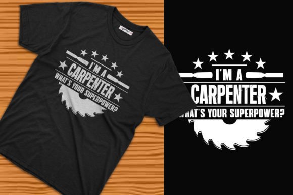Carpenter T-Shirt Design: Modern Graphics for Real T-Shirt Designs