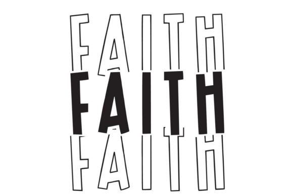 Faith Stacked SVG: Crafts & Graphics for Local Branding