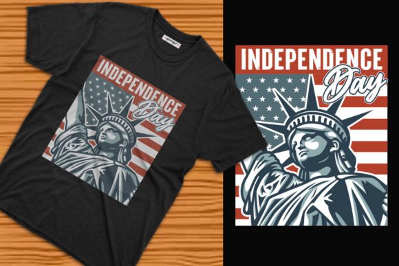 Happy Independence Day Tee Design: Graphics & T-Shirt Designs