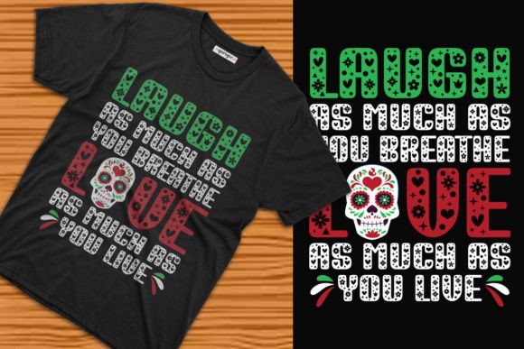 Love Day of the Dead T-Shirt Design Graphics