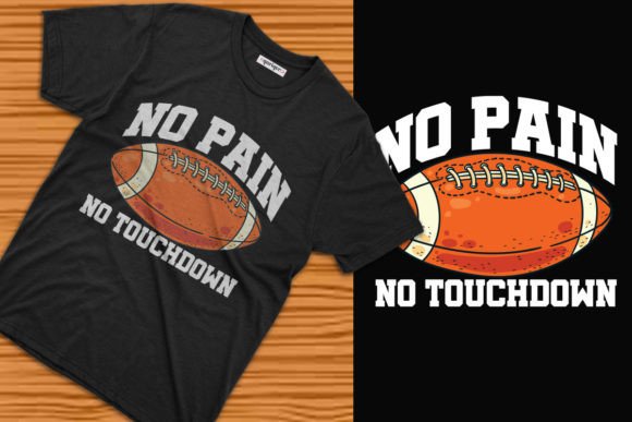 No Touchdown American Football T-shirt Graphics & T-Shirt Designs
