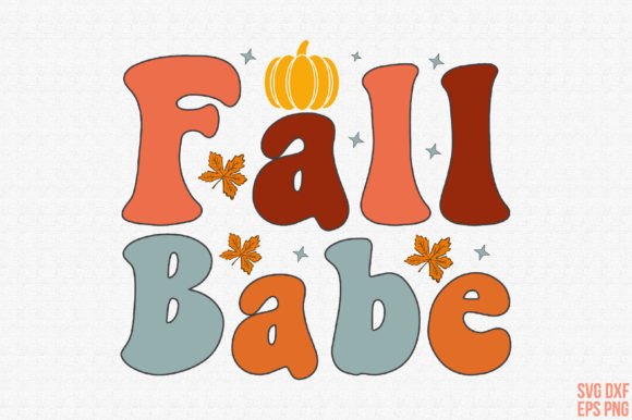 Retro Fall Babe SVG: Graphics for Crafts Sellers