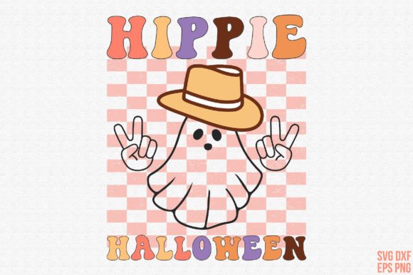 Retro Hippie Halloween SVG: Graphics for Crafts & Branding